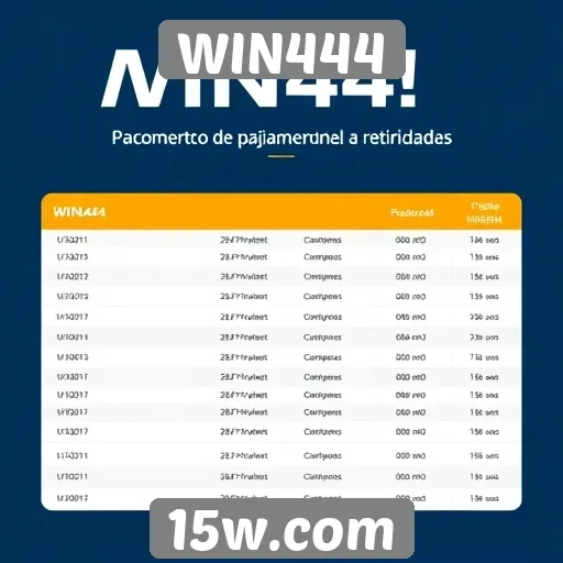 Histórico de pagamentos e retiradas do WIN444